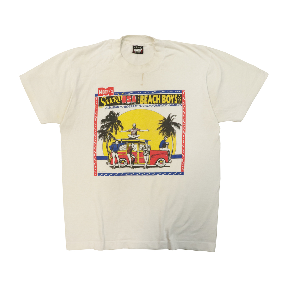 Vintage Beach Boys 1991 Screen Stars Tour Graphic T-Shirt Size L